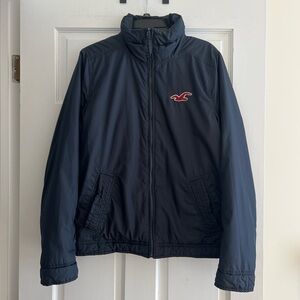 Hollister light puffer jacket / size: S mens